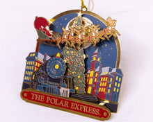 Load image into Gallery viewer, The Polar Express North Pole Brass Painted Ornament

